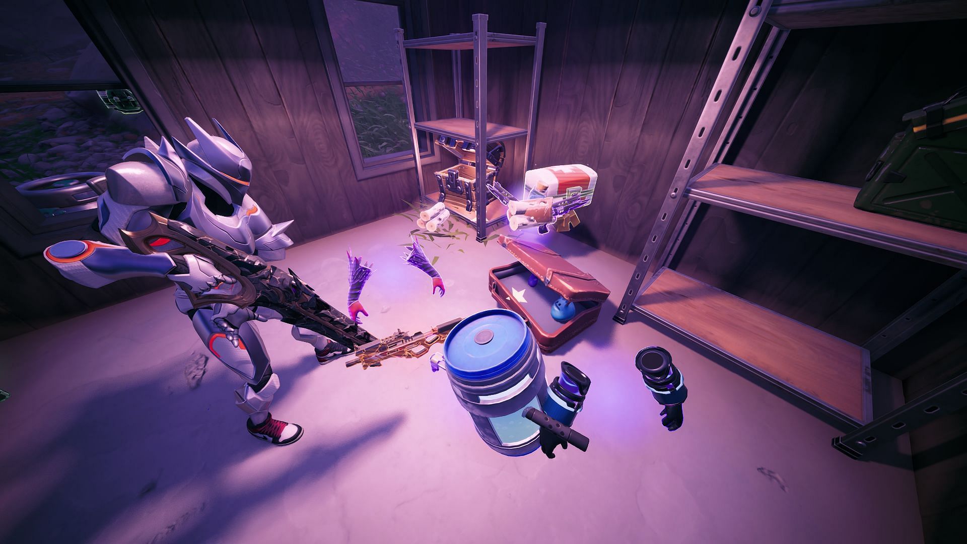 Interact and wait for ten minutes to open the Suitcase of Patience in Fortnite Chapter 6 Season 3 (Image via Sportskeeda Gaming || Epic Games)